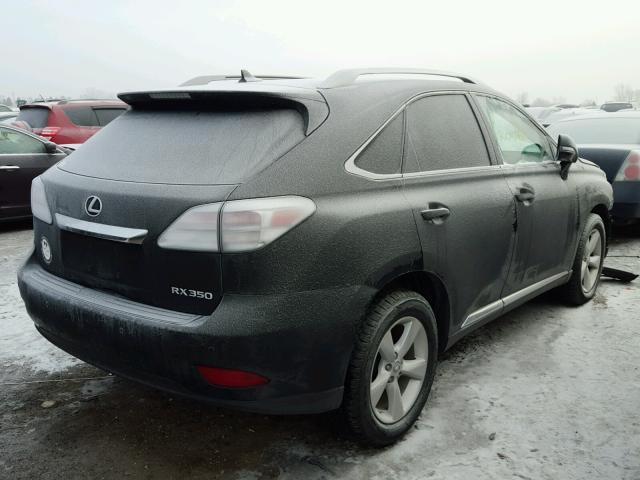 2T2BK1BA5CC151727 - 2012 LEXUS RX 350 BLACK photo 4