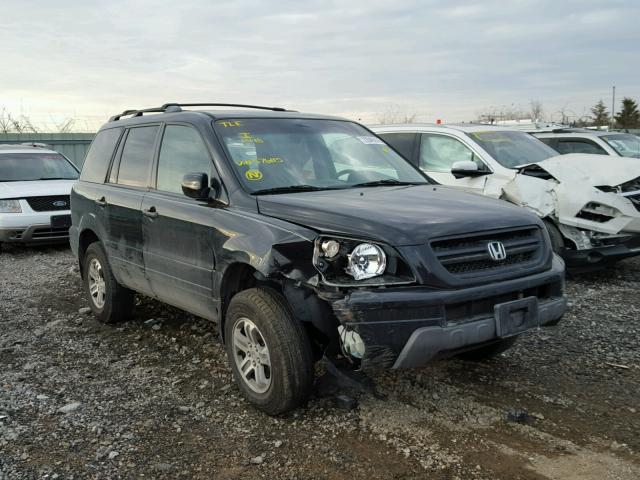 2HKYF18443H576115 - 2003 HONDA PILOT EX BLACK photo 1