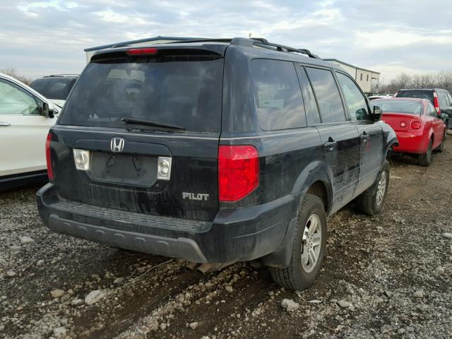 2HKYF18443H576115 - 2003 HONDA PILOT EX BLACK photo 4