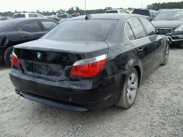 WBANE535X6CK80400 - 2006 BMW 525 I BLACK photo 4