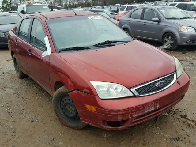 1FAFP34N05W196349 - 2005 FORD FOCUS ZX4 RED photo 1