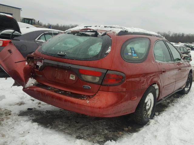 1FAFP57U0WG229313 - 1998 FORD TAURUS SE RED photo 4