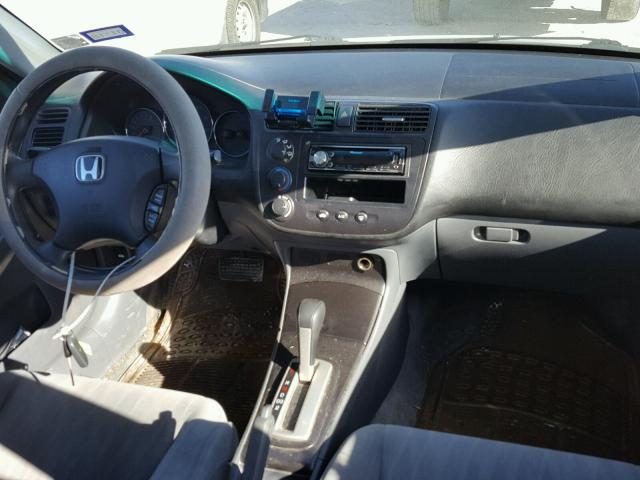 2HGES16545H503964 - 2005 HONDA CIVIC LX GRAY photo 9