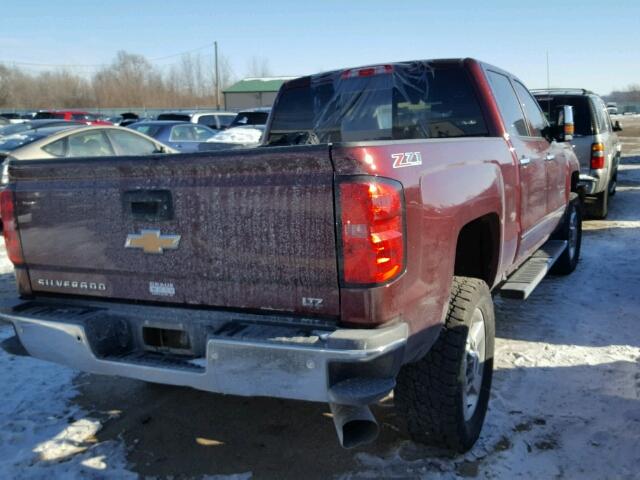 1GC1KWE84GF286197 - 2016 CHEVROLET SILVERADO RED photo 4