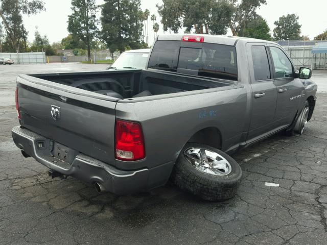 1D7RB1GT1BS703434 - 2011 DODGE RAM 1500 GRAY photo 4