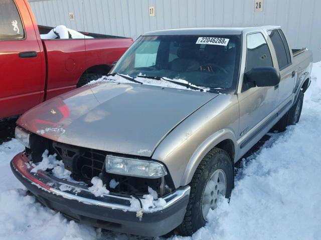 1GCDT13W22K149550 - 2002 CHEVROLET S TRUCK S1 BEIGE photo 2