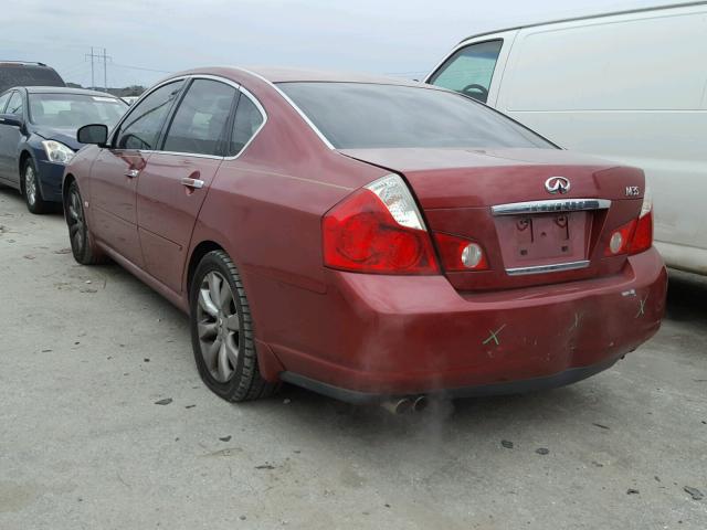 JNKAY01E97M303836 - 2007 INFINITI M35 BASE RED photo 3