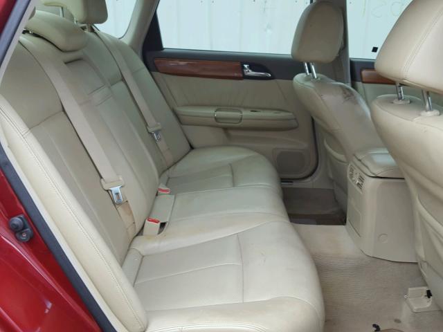 JNKAY01E97M303836 - 2007 INFINITI M35 BASE RED photo 6