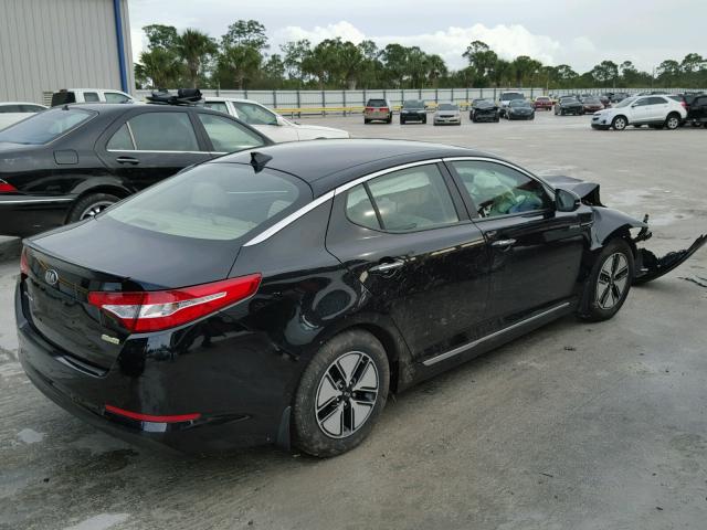 KNAGM4AD2D5053137 - 2013 KIA OPTIMA HYB BLACK photo 4