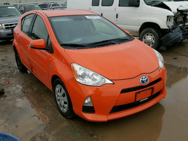 JTDKDTB39C1029730 - 2012 TOYOTA PRIUS C ORANGE photo 1