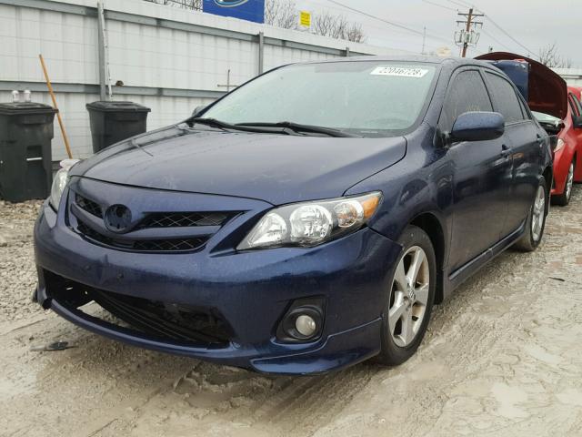 2T1BU4EEXCC878523 - 2012 TOYOTA COROLLA BA BLUE photo 2