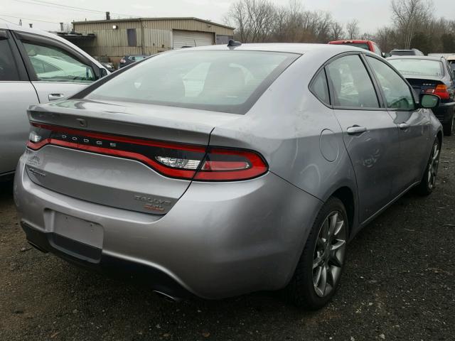 1C3CDFBB6ED695608 - 2014 DODGE DART SXT SILVER photo 4