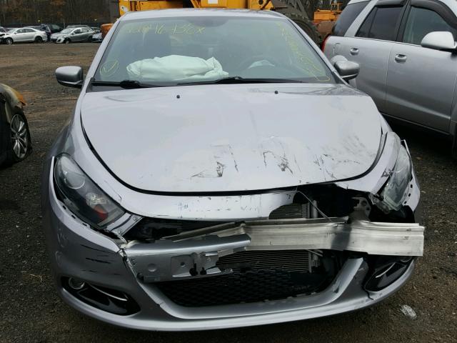 1C3CDFBB6ED695608 - 2014 DODGE DART SXT SILVER photo 9