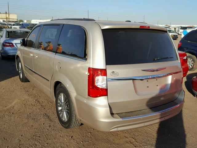 2C4RC1CG7DR532063 - 2013 CHRYSLER TOWN & COU TAN photo 3