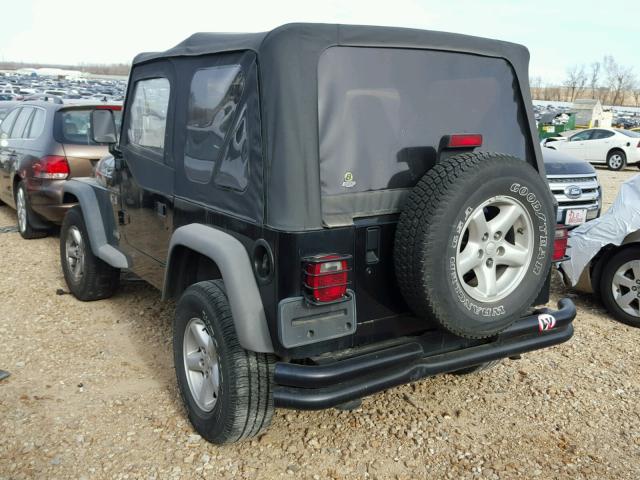 1J4FA39S42P708513 - 2002 JEEP WRANGLER / BLACK photo 3