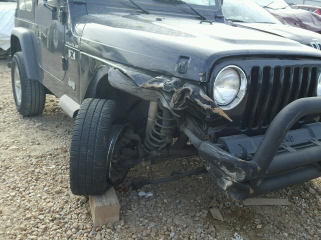 1J4FA39S42P708513 - 2002 JEEP WRANGLER / BLACK photo 9