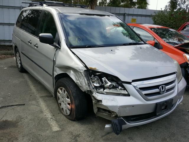 5FNRL38235B122768 - 2005 HONDA ODYSSEY LX SILVER photo 1