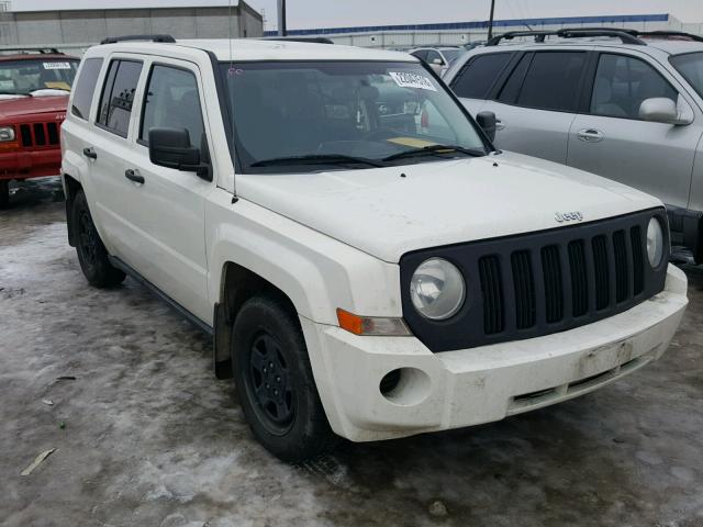 1J8FF28W78D534042 - 2008 JEEP PATRIOT SP WHITE photo 1