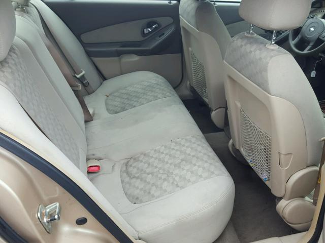 1G1ZT52805F269210 - 2005 CHEVROLET MALIBU LS GOLD photo 6