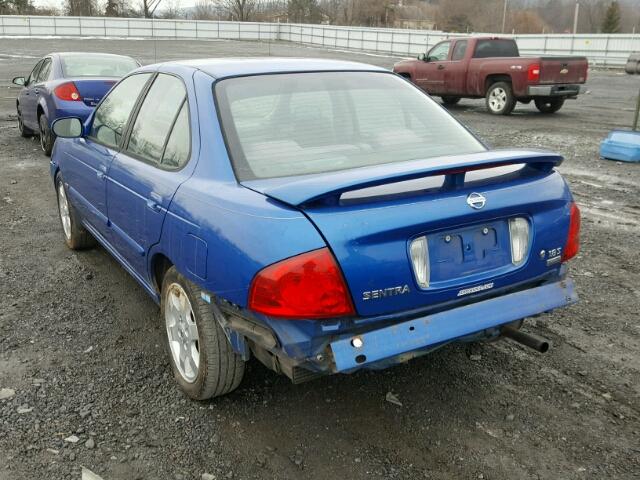 3N1CB51D26L558145 - 2006 NISSAN SENTRA 1.8 BLUE photo 3