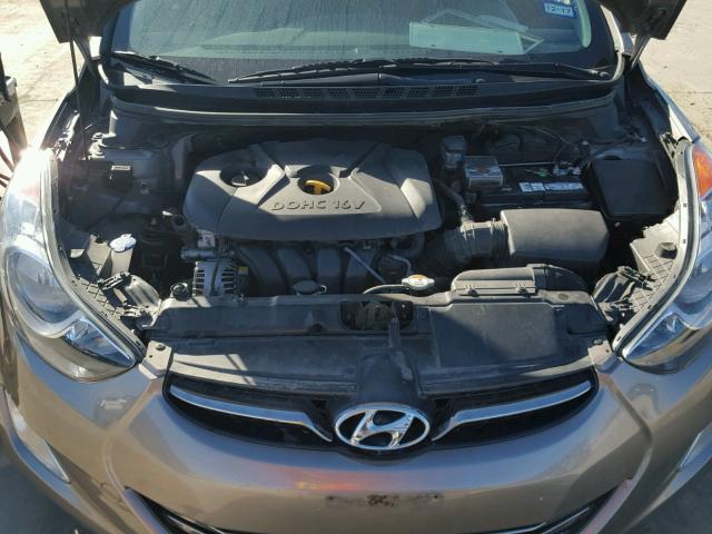 5NPDH4AE3DH232953 - 2013 HYUNDAI ELANTRA GL CHARCOAL photo 7