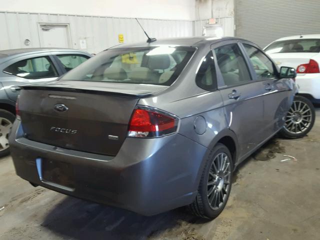 1FAHP3GN7BW153319 - 2011 FORD FOCUS SES GRAY photo 4