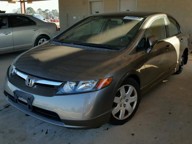 1HGFA16546L142506 - 2006 HONDA CIVIC LX GRAY photo 2