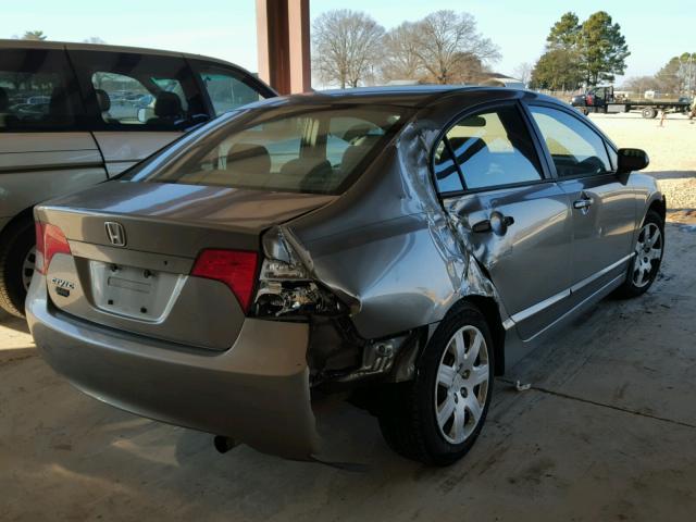 1HGFA16546L142506 - 2006 HONDA CIVIC LX GRAY photo 4