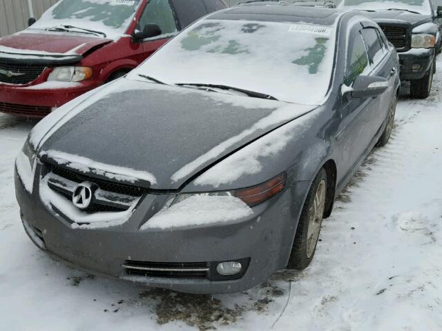 19UUA66228A803698 - 2008 ACURA TL GRAY photo 2