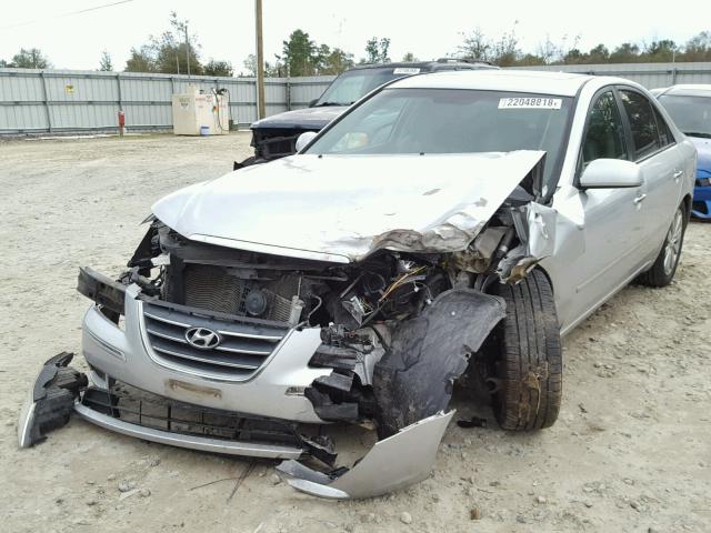 5NPEU46C49H485276 - 2009 HYUNDAI SONATA SE SILVER photo 2