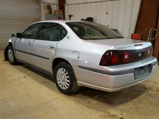 2G1WF55E429176853 - 2002 CHEVROLET IMPALA SILVER photo 3