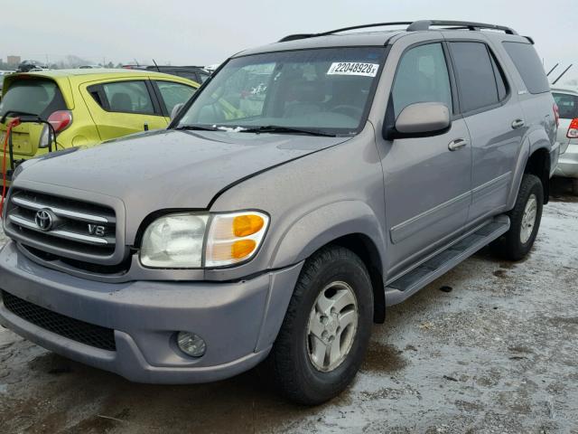 5TDBT48A11S043653 - 2001 TOYOTA SEQUOIA LI SILVER photo 2