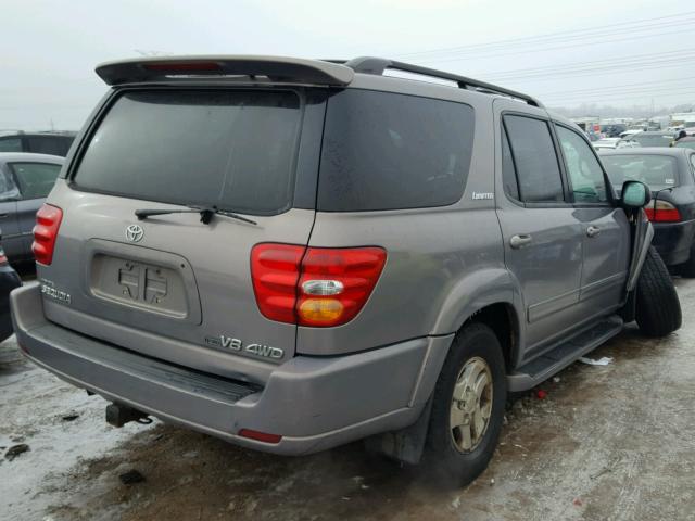 5TDBT48A11S043653 - 2001 TOYOTA SEQUOIA LI SILVER photo 4