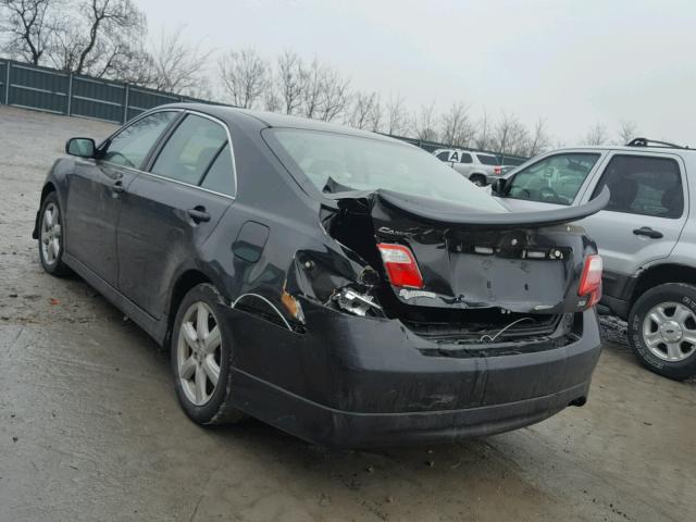 4T1BE46K78U230984 - 2008 TOYOTA CAMRY CE BLACK photo 3