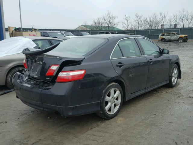 4T1BE46K78U230984 - 2008 TOYOTA CAMRY CE BLACK photo 4