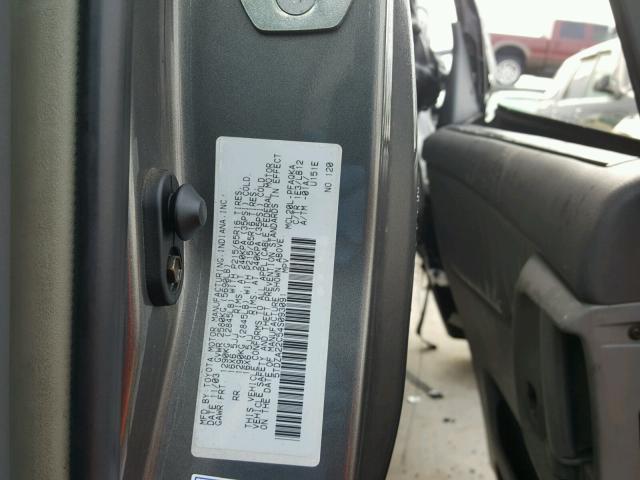 5TDZA22C54S093091 - 2004 TOYOTA SIENNA XLE GRAY photo 10