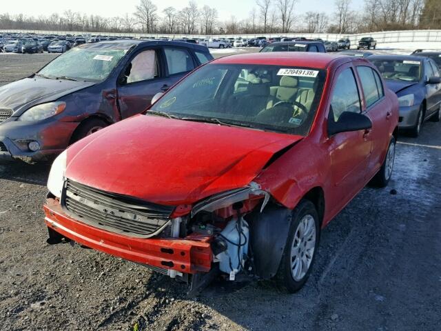 1G1AS58H797210890 - 2009 CHEVROLET COBALT LS RED photo 2