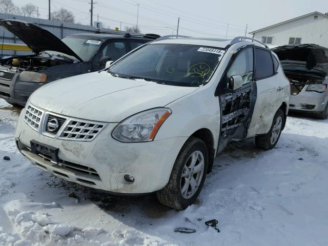 JN8AS5MV8AW108564 - 2010 NISSAN ROGUE S WHITE photo 2