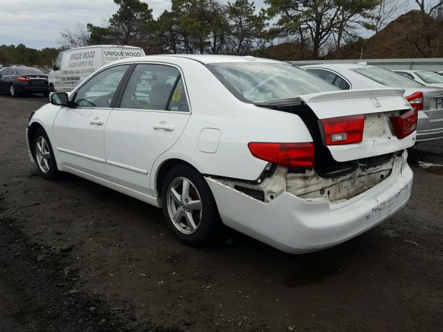 1HGCM56815A189725 - 2005 HONDA ACCORD EX WHITE photo 3