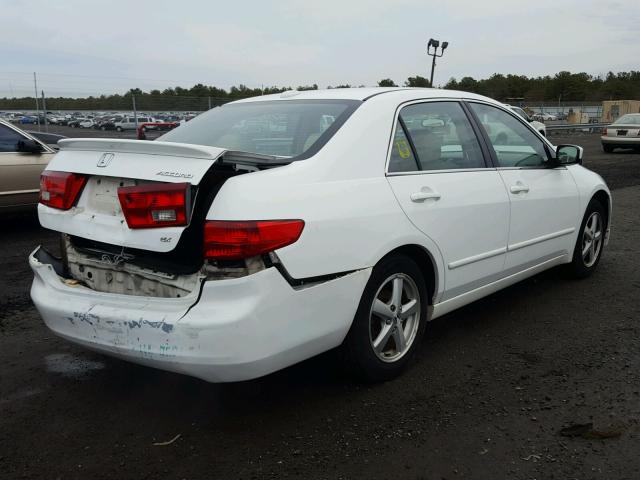 1HGCM56815A189725 - 2005 HONDA ACCORD EX WHITE photo 4