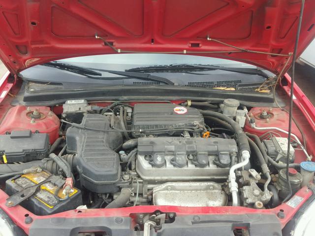 1HGEM21963L083330 - 2003 HONDA CIVIC EX RED photo 7