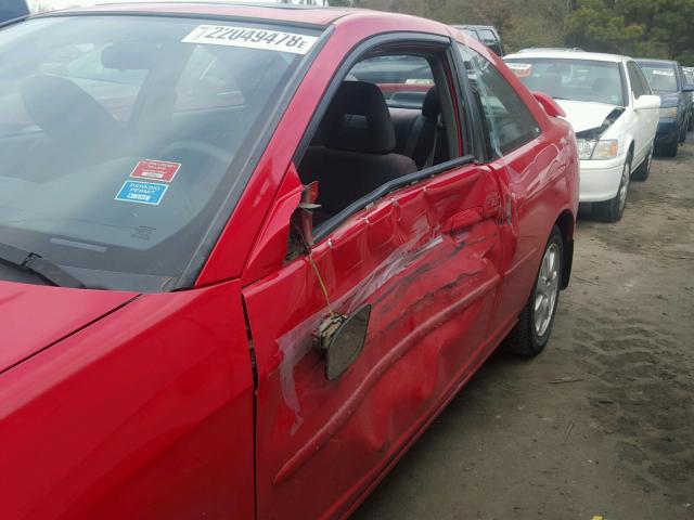 1HGEM21963L083330 - 2003 HONDA CIVIC EX RED photo 9