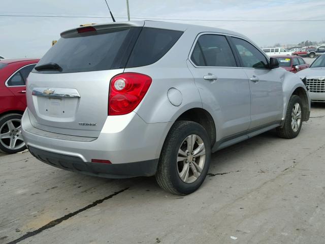 2CNALBEC1B6201048 - 2011 CHEVROLET EQUINOX LS SILVER photo 4