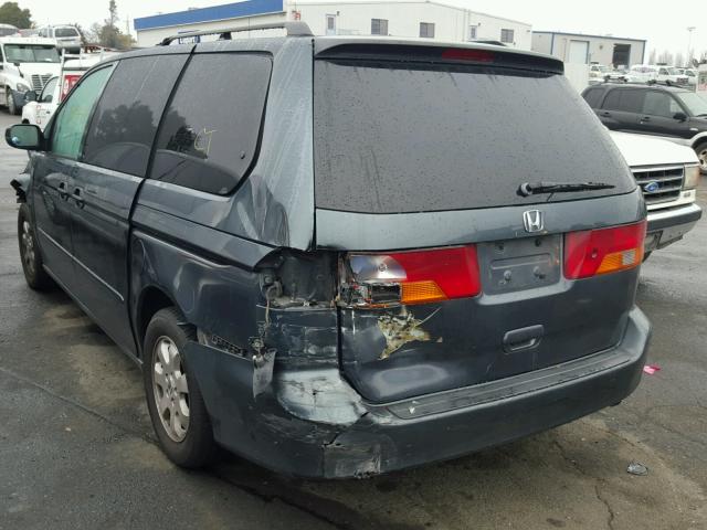 5FNRL18653B058592 - 2003 HONDA ODYSSEY EX BLUE photo 3