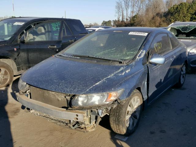 2HGFG12889H504000 - 2009 HONDA CIVIC EX Mavi foto 2