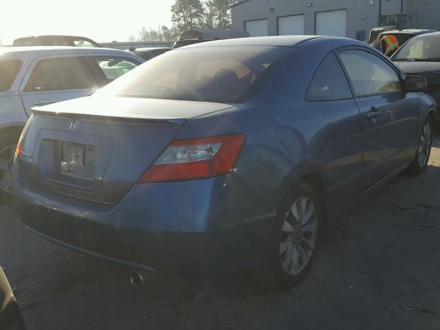 2HGFG12889H504000 - 2009 HONDA CIVIC EX Mavi foto 4