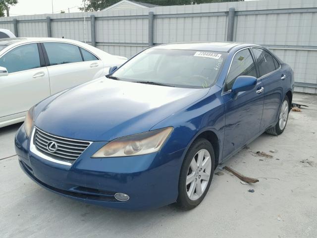 JTHBJ46GX72080583 - 2007 LEXUS ES 350 BLUE photo 2