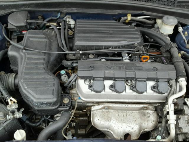 2HGES26874H514178 - 2004 HONDA CIVIC EX BLUE photo 7