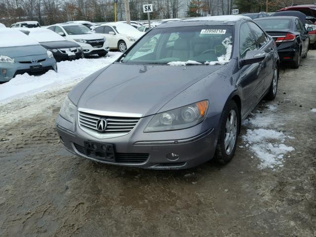 JH4KB16565C015294 - 2005 ACURA RL GRAY photo 2