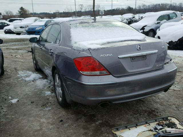 JH4KB16565C015294 - 2005 ACURA RL ნაცრისფერი ფოტო 3